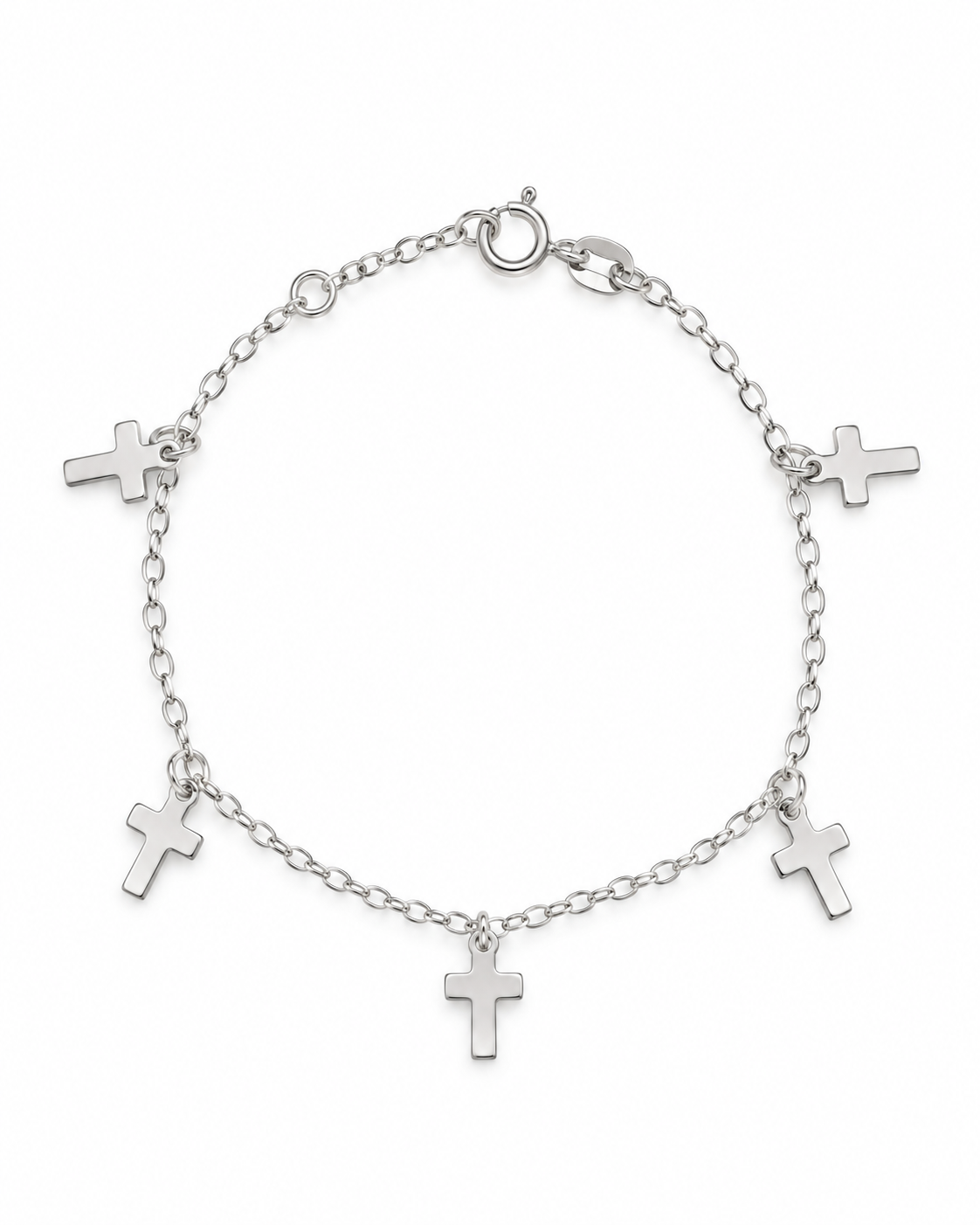 Pulseira com Pingentes de Cruz