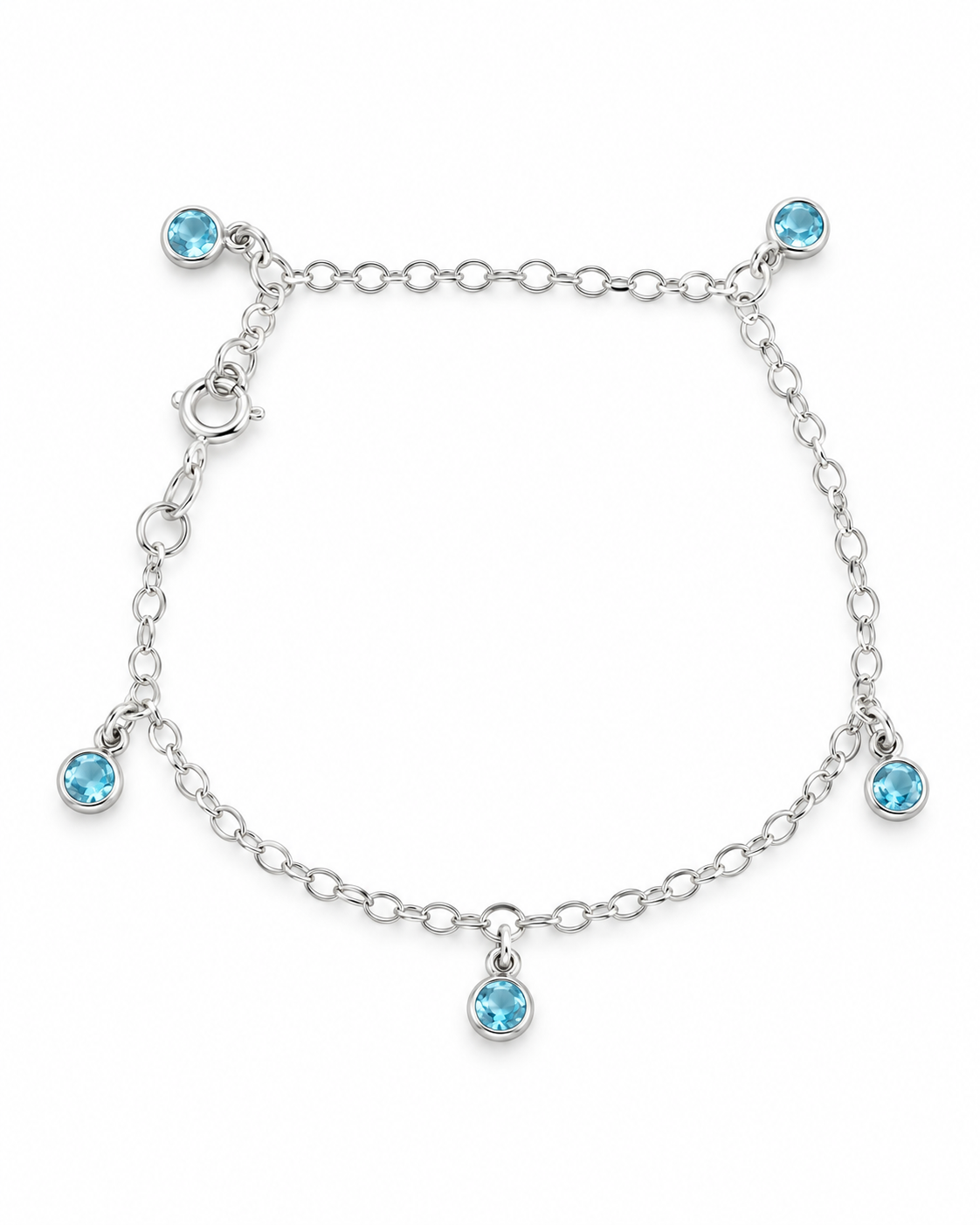 Pulseira com Pedras Azuis