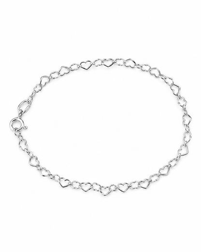 Pulseira Corações Vazados