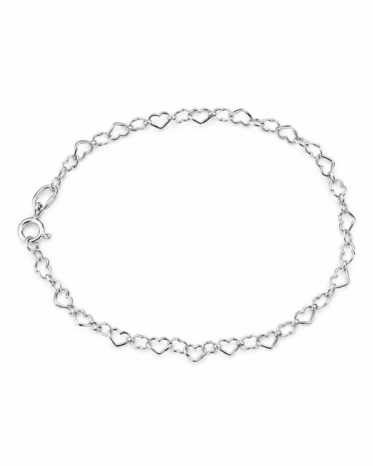 Pulseira Corações Vazados
